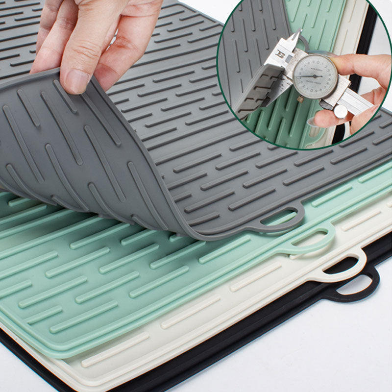 Multi-Functional Silicone Mat for Dishes, Produce & Utensils | Foldable & Space-Saving
