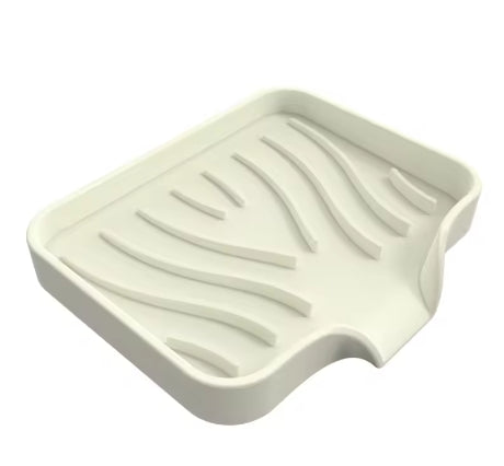 Non-Slip Silicone Soap Drain Mat - Mini Kitchen Sink Tray
