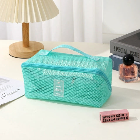 Large Mesh Makeup Bag – Lightweight &Big Capacity
