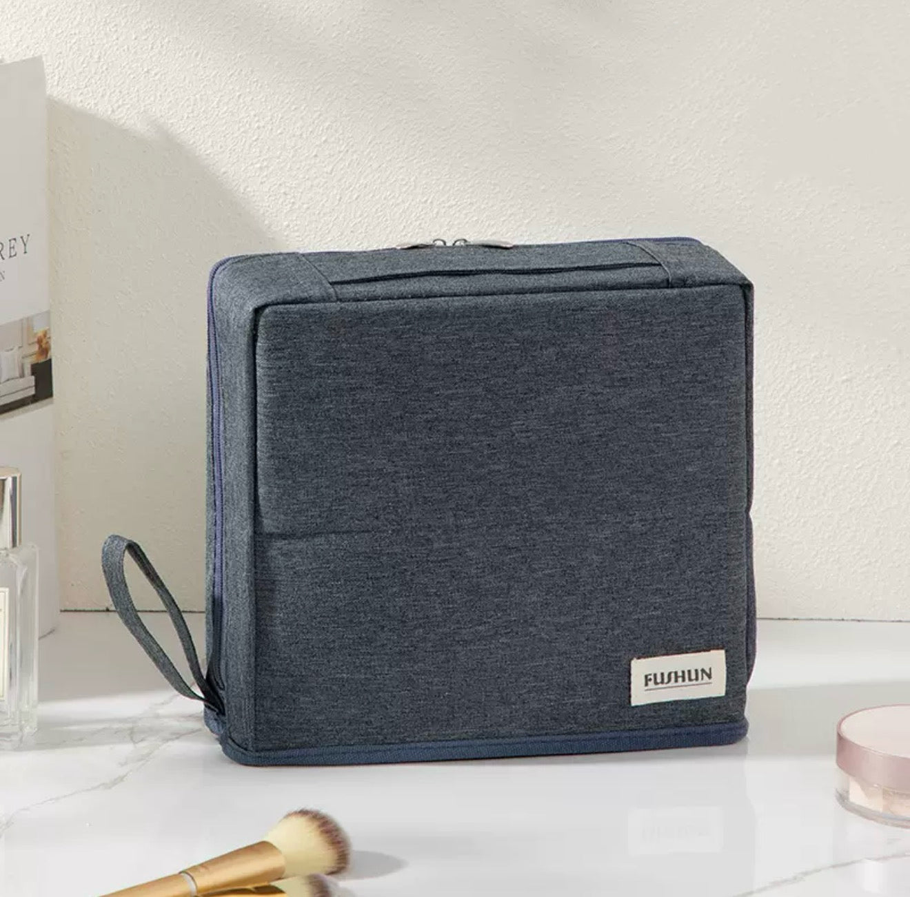 Standing Makeup Bag – Portable, Large Capacity