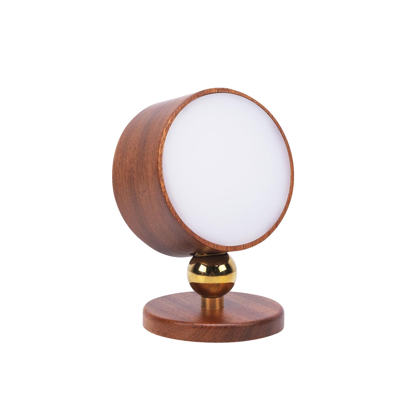360-Degree Rotating Walnut Magnetic Wall Lamp