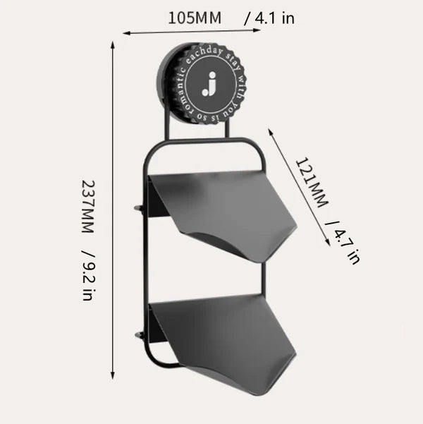Iron Soap Dish with Suction Cup - Simple and Sleek