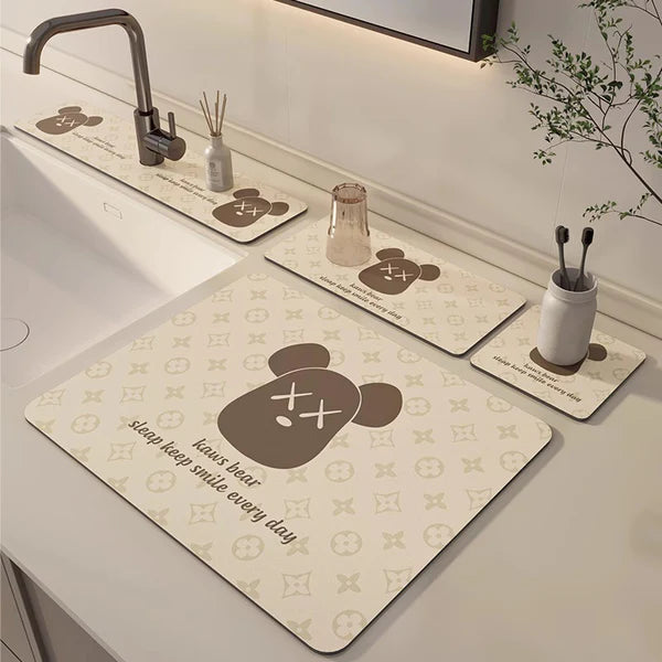 Diatomaceous Earth Sink Mat: Rapid Absorption & Anti-Slip