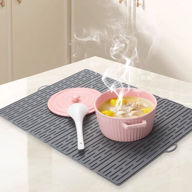 Multi-Functional Silicone Mat for Dishes, Produce & Utensils | Foldable & Space-Saving