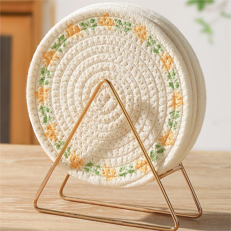 Simple and Elegant Linen Placemat, Heat-Resistant and Washable