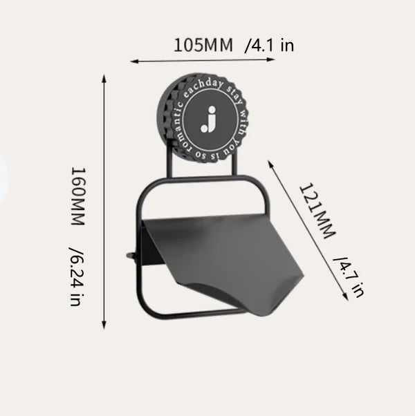 Iron Soap Dish with Suction Cup - Simple and Sleek