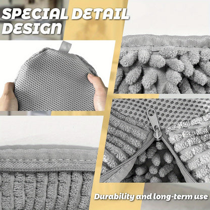 Machine-Washable Chenille Fiber Shoe Laundry Bag – Gentle, Reusable, Eco-Friendly