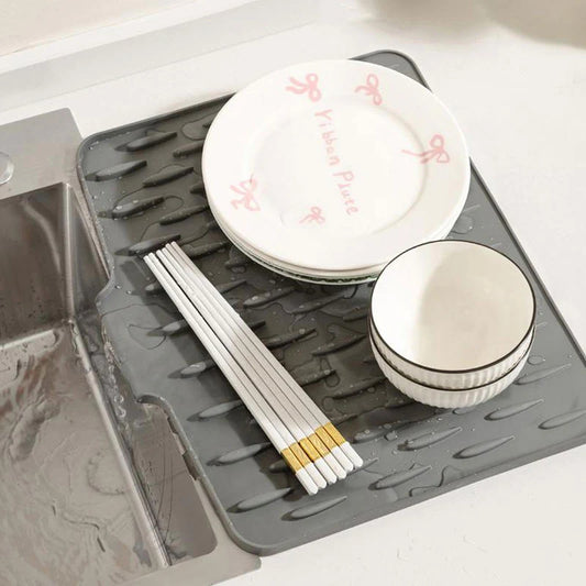 SlopeFlow Pro DryMat: Heat-Proof Silicone Drain Board with GripGuard Tech