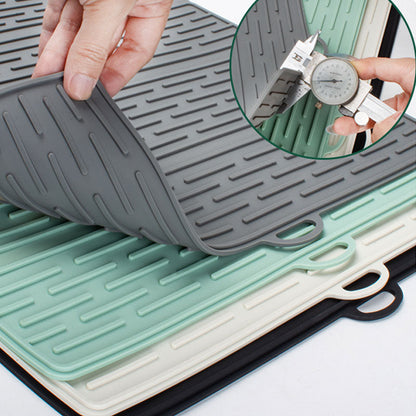 Multi-Functional Silicone Mat for Dishes, Produce & Utensils | Foldable & Space-Saving