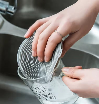 Double-sided Silicone Dishwashing Brush