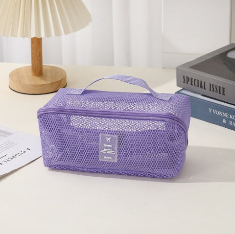 Large Mesh Makeup Bag – Lightweight &Big Capacity