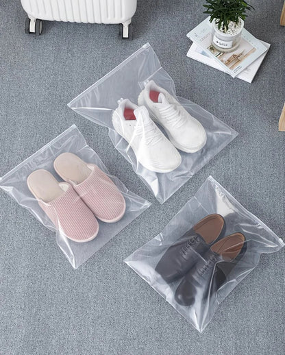 Bolsa Transparente Impermeable y a Prueba de Polvo para Zapatos con Cremallera