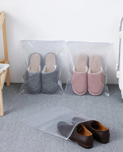 Bolsa Transparente Impermeable y a Prueba de Polvo para Zapatos con Cremallera