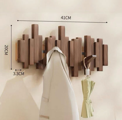 Artistic Piano Key Wall Hooks: No-Drill Multi-Functional Design