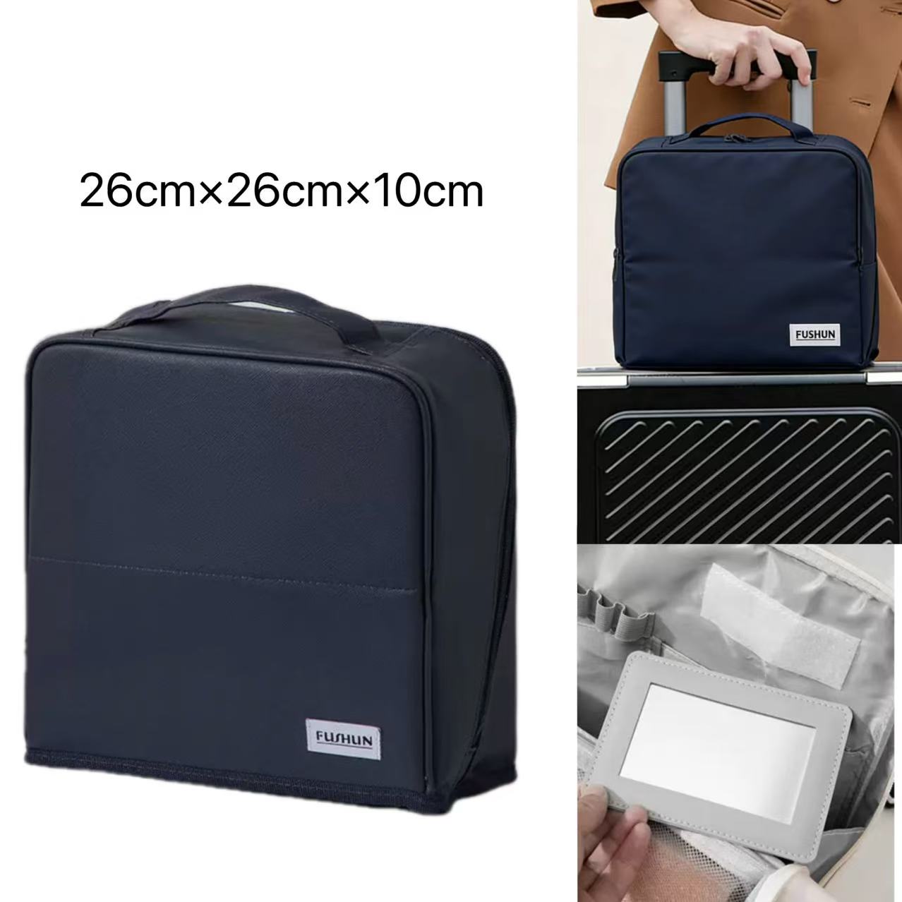 Standing Makeup Bag – Portable, Large Capacity