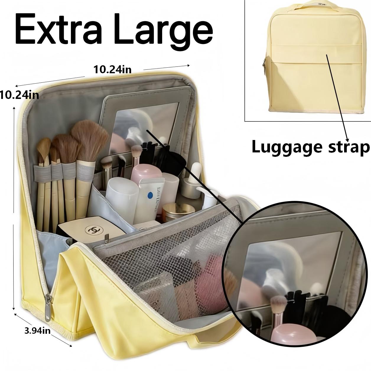 Standing Makeup Bag – Portable, Large Capacity