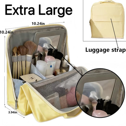 Standing Makeup Bag – Portable, Large Capacity