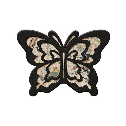 Vintage Butterfly Absorbent Mat – Quick Dry & Non-Slip