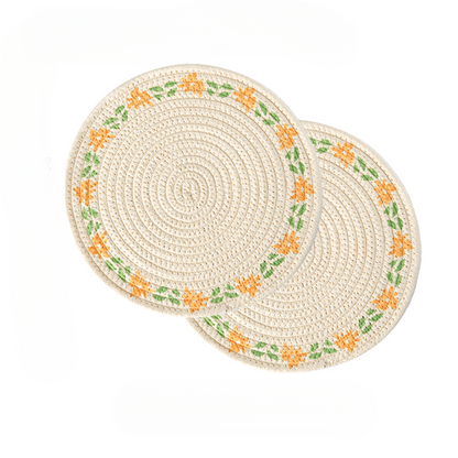 Simple and Elegant Linen Placemat, Heat-Resistant and Washable