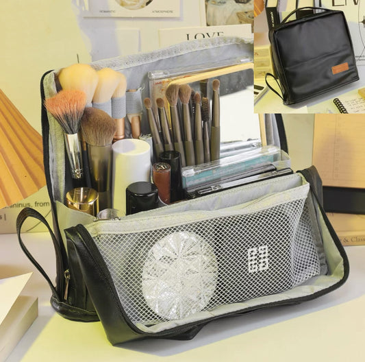 Standing Makeup Bag – Portable, Large Capacity