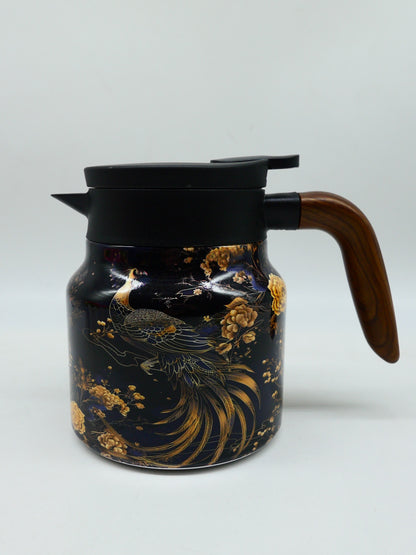 Vintage Floral Pattern Tea Thermos – Built-In Infuser, 28 Oz/35 Oz