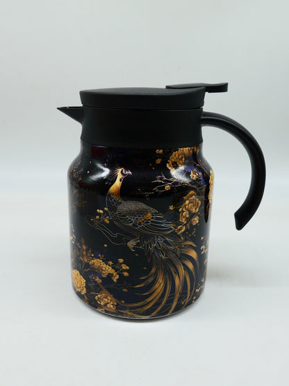 Vintage Floral Pattern Tea Thermos – Built-In Infuser, 28 Oz/35 Oz