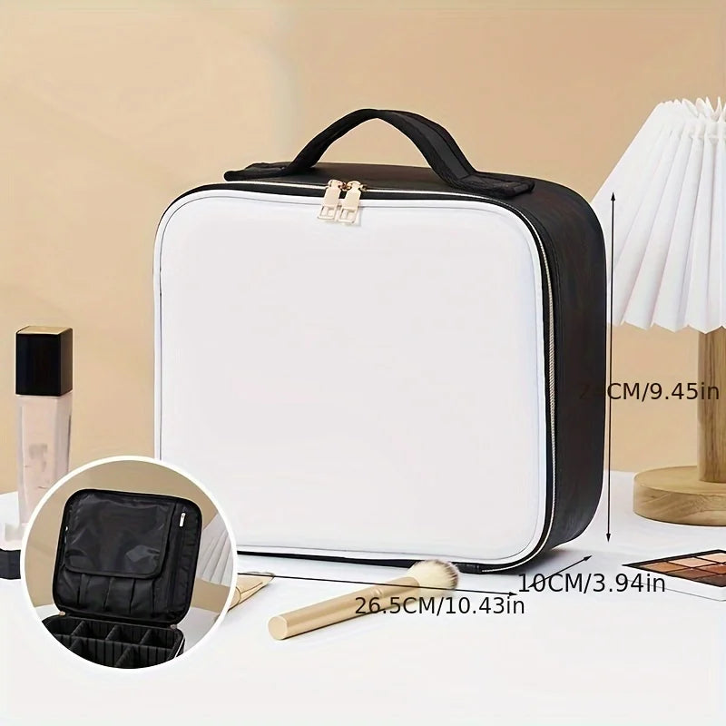 LED Mirror Cosmetic Bag, Portable and Spacious for Travel