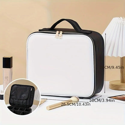 LED Mirror Cosmetic Bag, Portable and Spacious for Travel