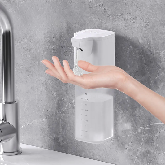 TouchFlow Pro: Smart Wall-Mounted Soap Dispenser w/ 4-Level Foam & Gel Output