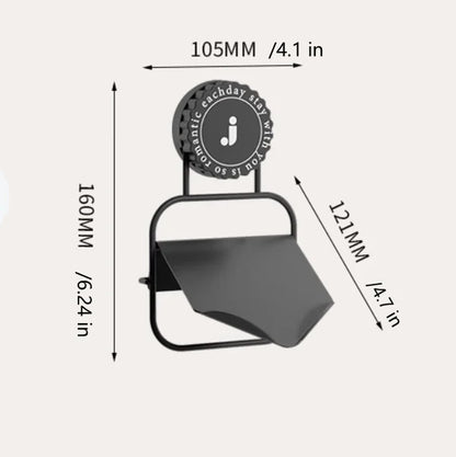 Iron Soap Dish with Suction Cup - Simple and Sleek