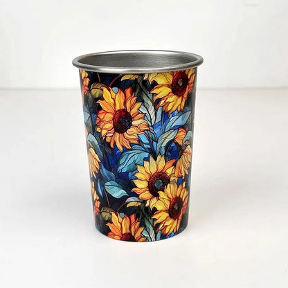 Vintage Floral Pattern Tea Thermos – Built-In Infuser, 28 Oz/35 Oz