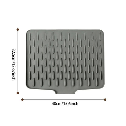 SlopeFlow Pro DryMat: Heat-Proof Silicone Drain Board with GripGuard Tech